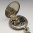 Vintage good working Cima silver plate case mechanical pocket watch with chain
